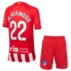 Conjunto (Camiseta+Pantalón Corto) Atlético Madrid M.Hermoso 22 Primera Equipación 23-24 - Niño